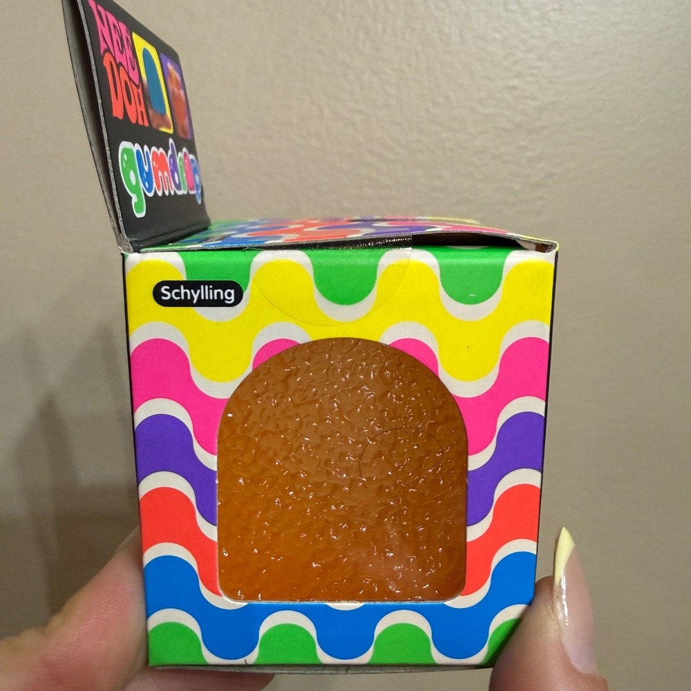 NeeDoh Gumdrop Fidget Toy Nee Doh Super Solid Squish Sensory Stress Orange NEW - Picture 3 of 7